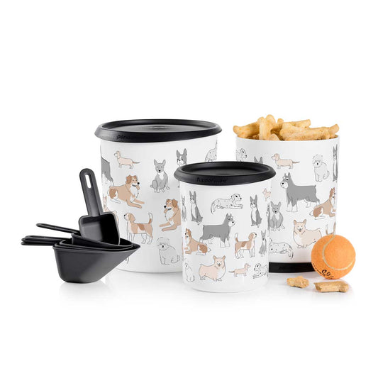 Tupper®Pets One Touch® Canister & Scoop Set/Pawsome Pups