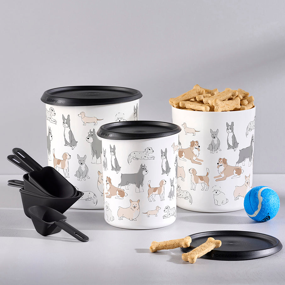 Tupper®Pets One Touch® Canister & Scoop Set/Pawsome Pups